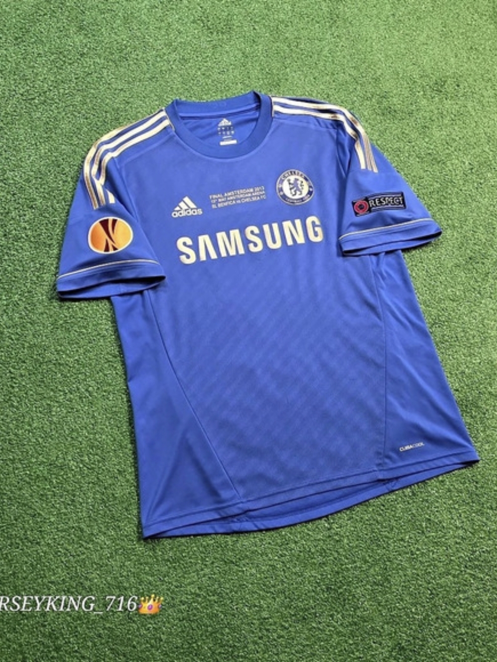 Adidas Chelsea FC Fernando Torres #9 2013 Europa League Final Jersey Rare Large